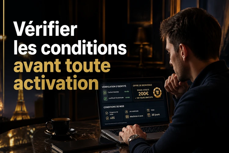 Vérifier les conditions avant toute activation