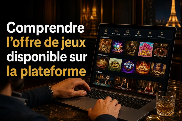 Comprendre l'offre de jeux disponible sur la plateforme