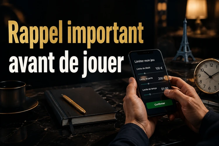 Rappel important avant de jouer